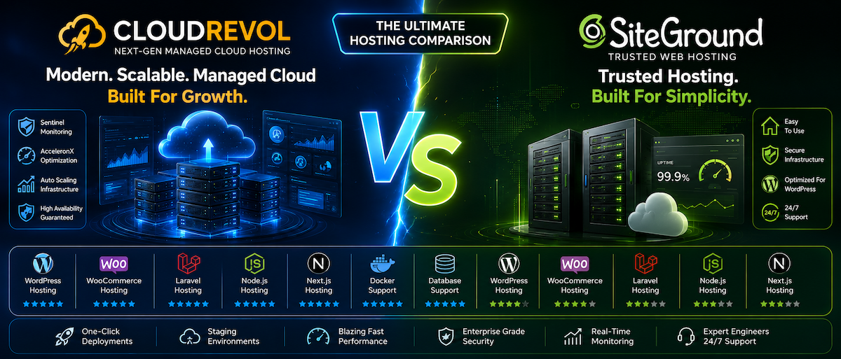 CloudRevol vs SiteGround