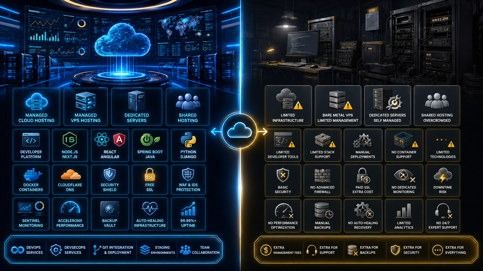 CloudRevol vs Traditional Hosting