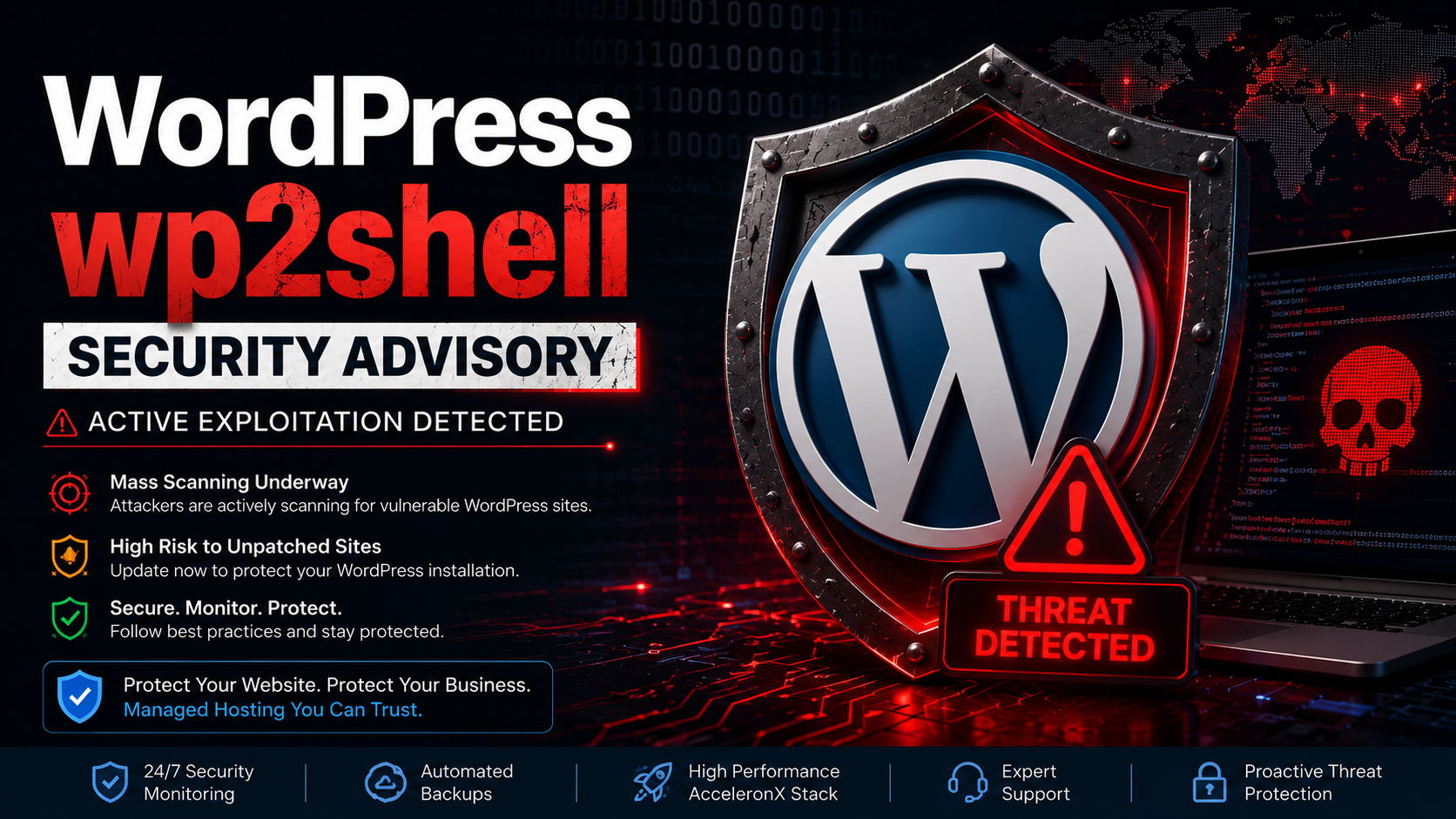 WordPress wp2shell Security Advisory