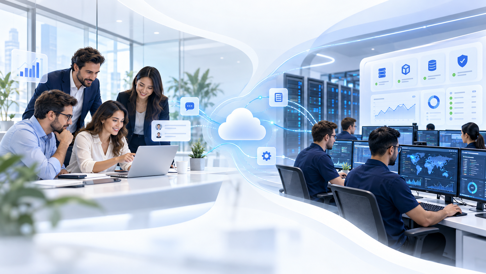 CloudRevol expert support team and managed cloud infrastructure