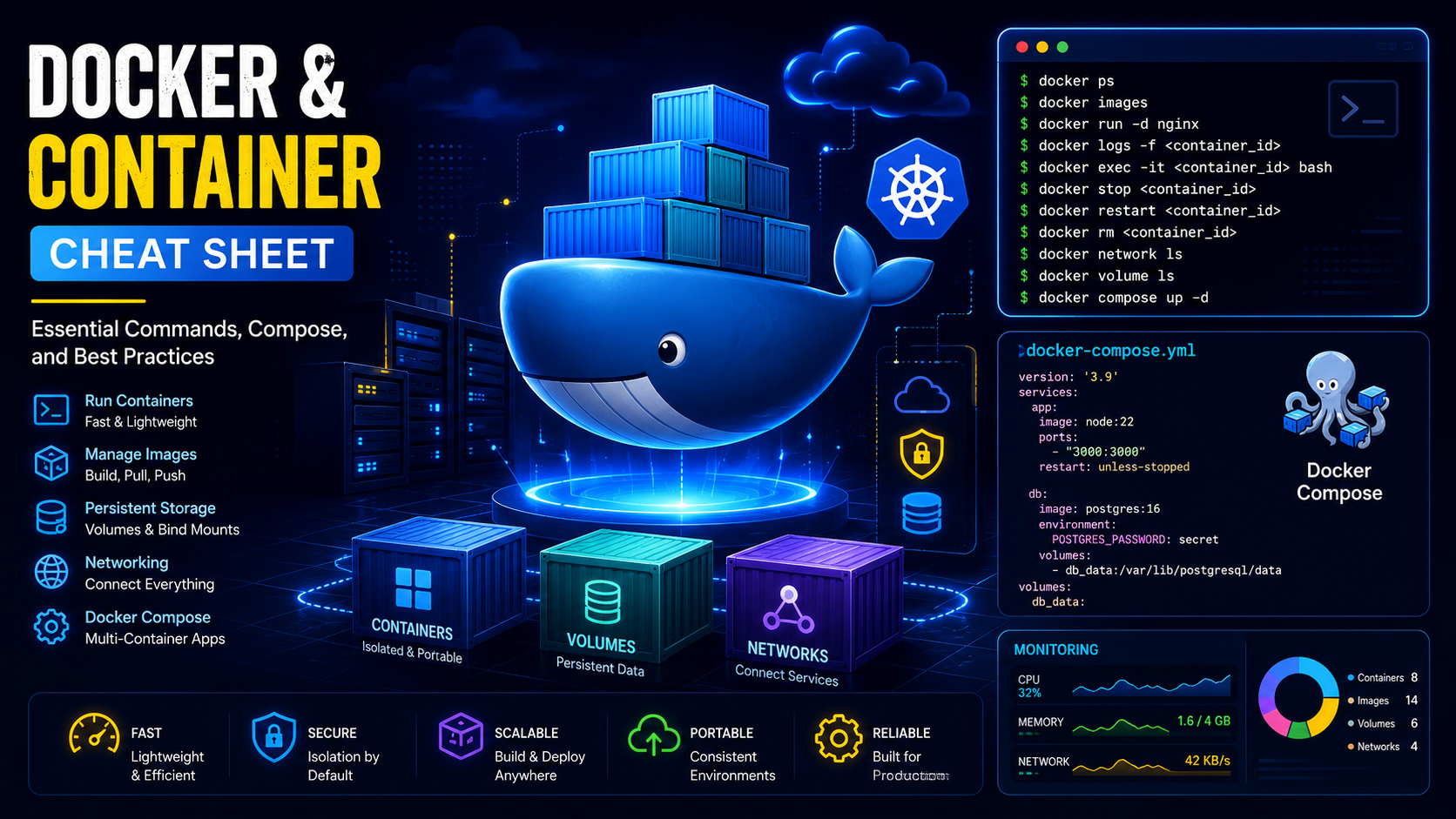 Docker & Container Cheat Sheet: Essential Commands Every Developer Should Know