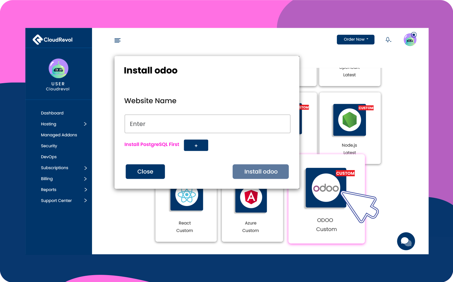 Managed Odoo Hosting Platform